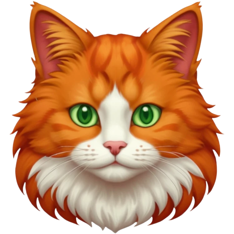 Red cat emoji