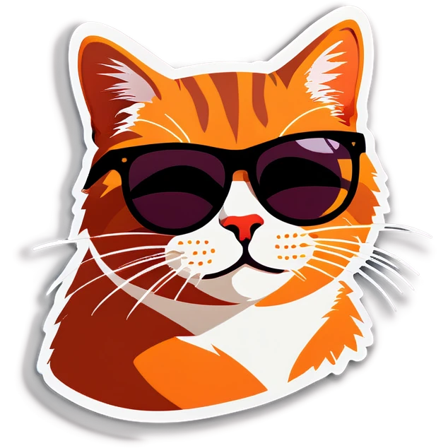 Cat with sunglasses emoji