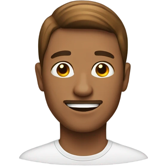 guy with brown h emoji
