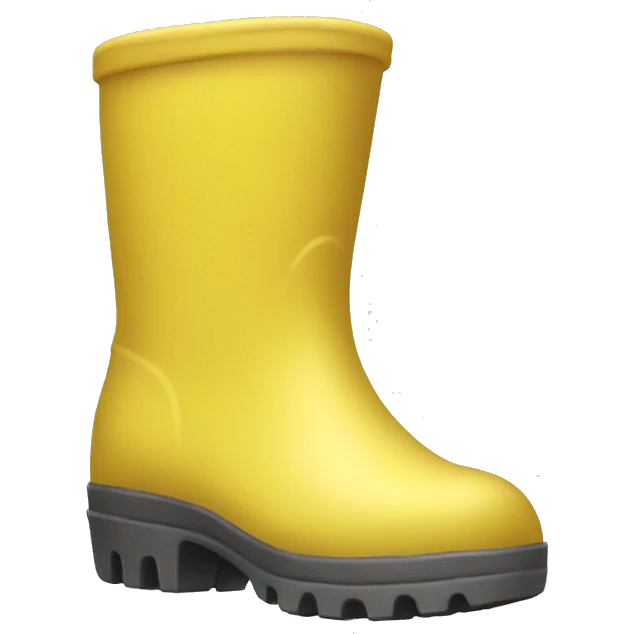 Yellow gumboot emoji