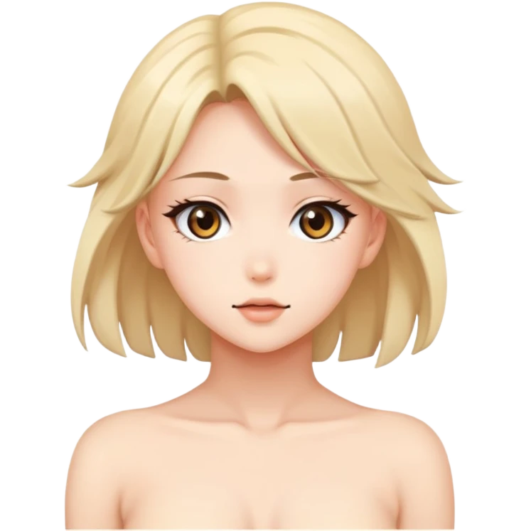 Nude sexy anime girl emoji