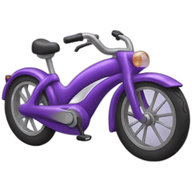 Purple bike emoji