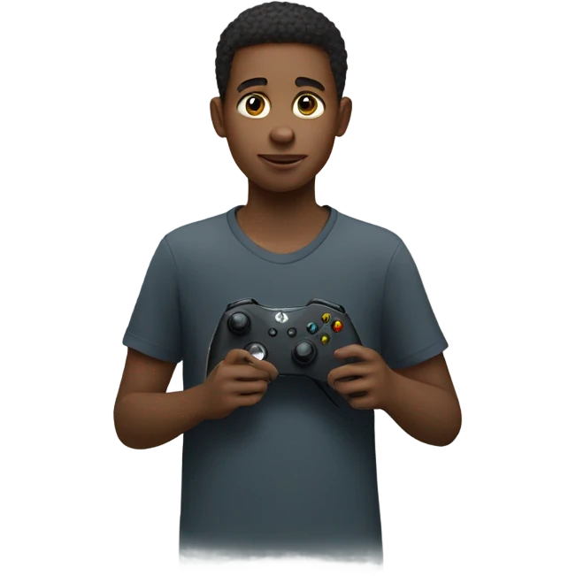 Boy with xbox control emoji