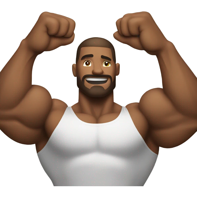 man with very big biceps emoji