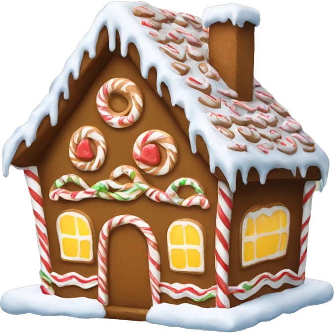gingerbread house emoji