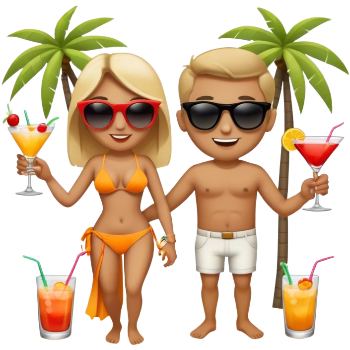 пара кайфует на бали emoji