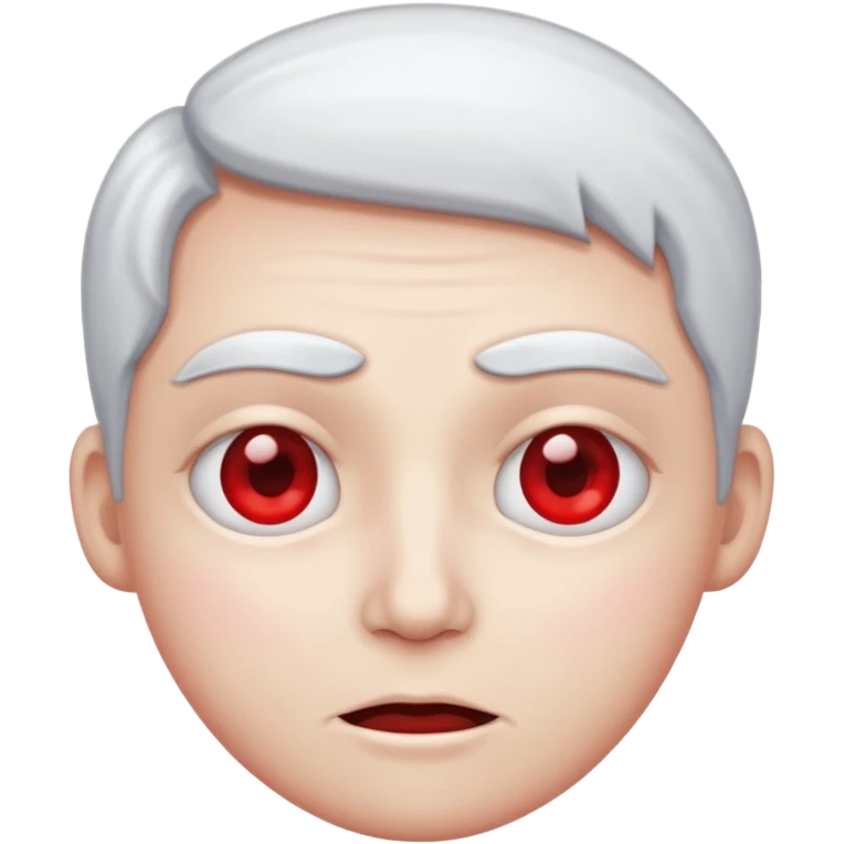 Crea un emoji kn la vibra de un drogado haz la wuea k te pido ph wn oe la cara normal noma blanca kn los ojos rojos y k estén hachicados igual k los chinos  emoji