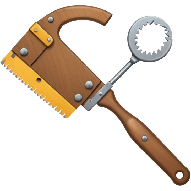 une scie pour couper du bois emoji