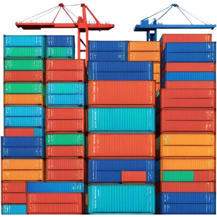 seaport with containers emoji