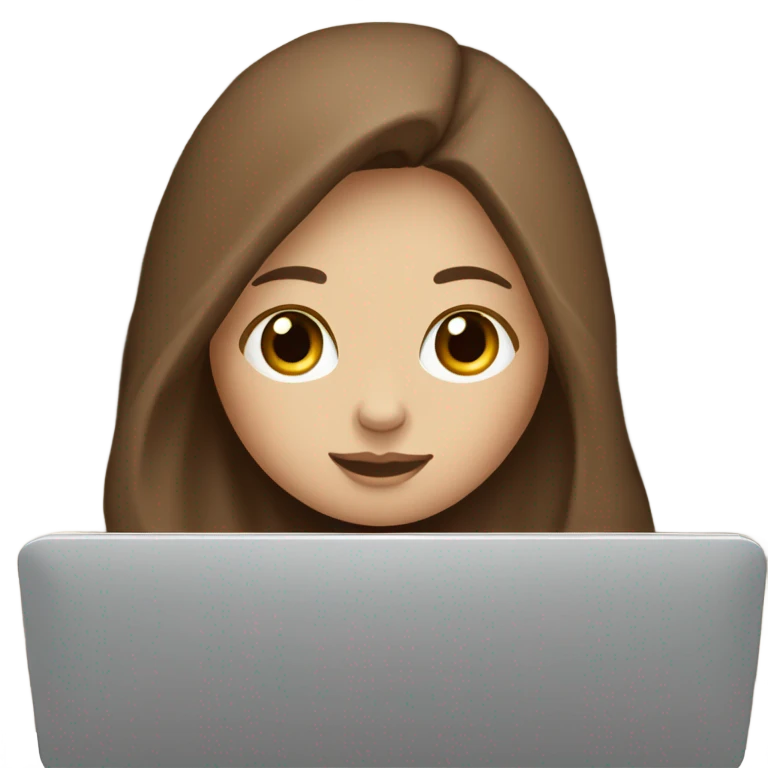 White girl brown hair surfing on the internet under blanket emoji