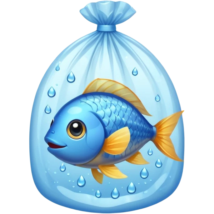 1 ios  fish inside a plastic bag emoji