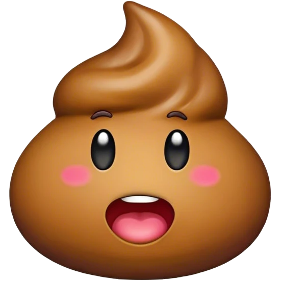 poop emoji with transparent background emoji