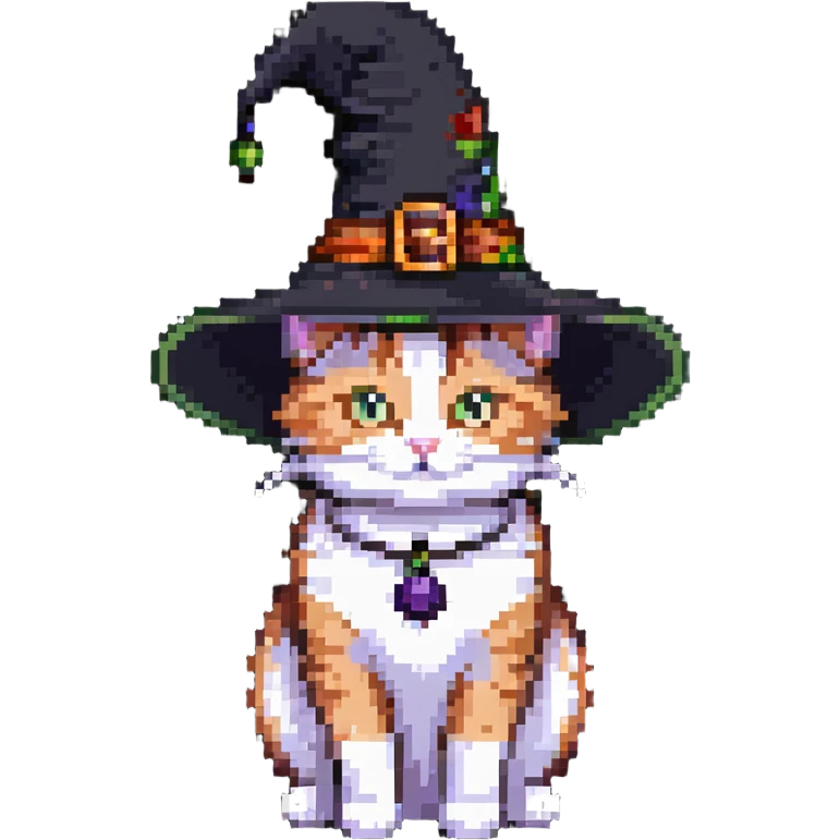 purple witch cat emoji