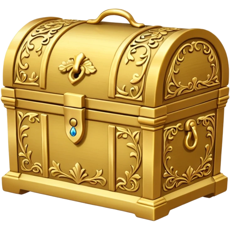 treasure box, Gold. emoji