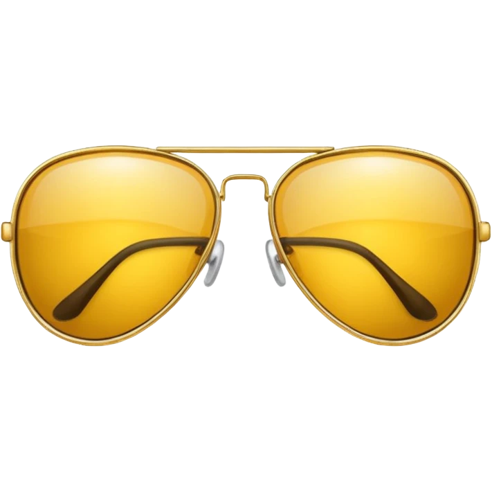 golden-yellow aviator Glasses emoji