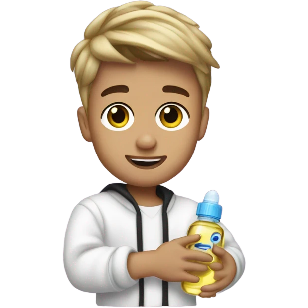 Justin bieber holding baby oil emoji