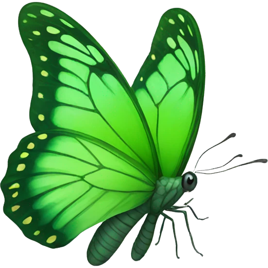green butterfly emoji