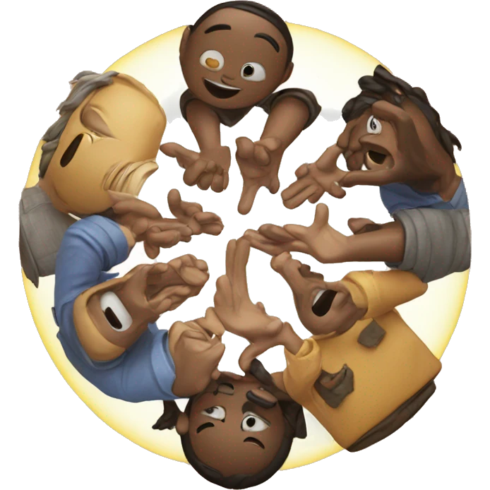 This emoji ☝️moving in a circle clockwise emoji