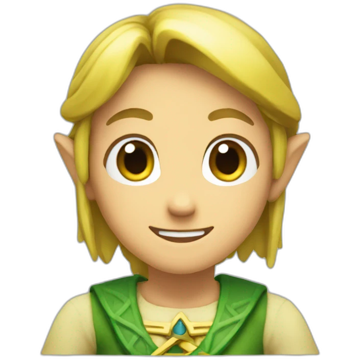 link zelda smiling face with open palms emoji