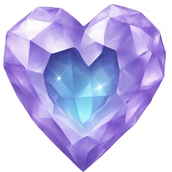 Crystal heart emoji