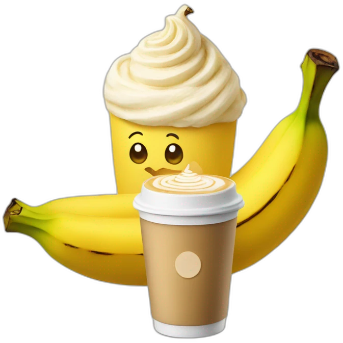 banana with latte emoji