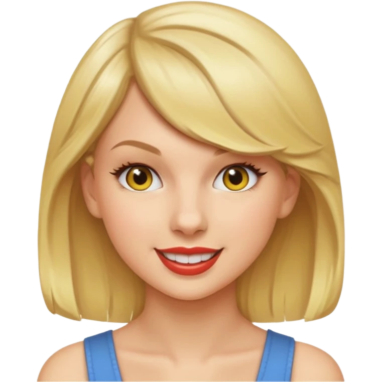 taylor swift , yellow emoji style emoji