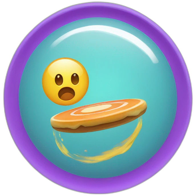 Frisbee Cartoon  emoji