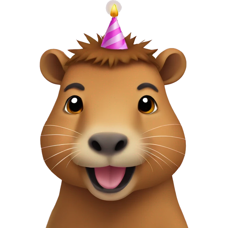 capybara happy birthday emoji