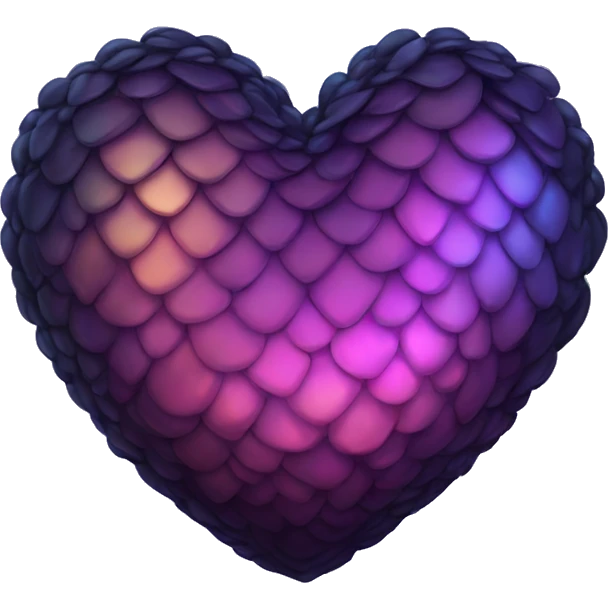 dark warm iridescent SCALE heart emoji