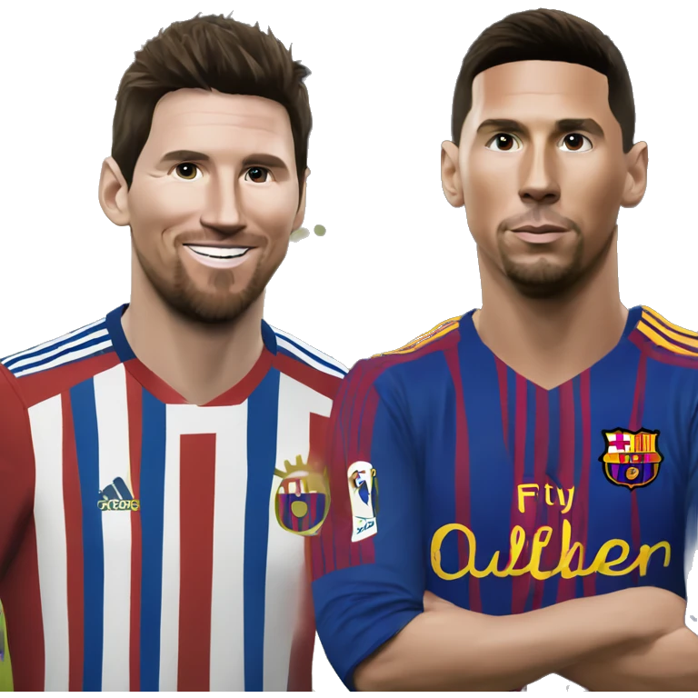 Messi y Ronaldo emoji
