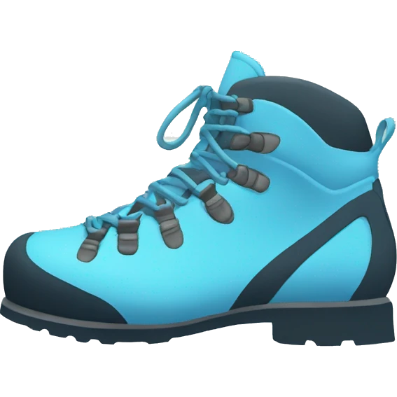 Light blue rock climbing shoes emoji