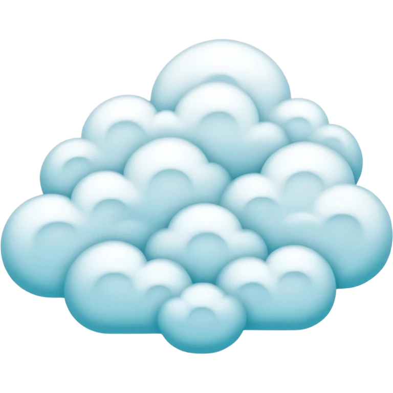 núvem japonesas ciano emoji