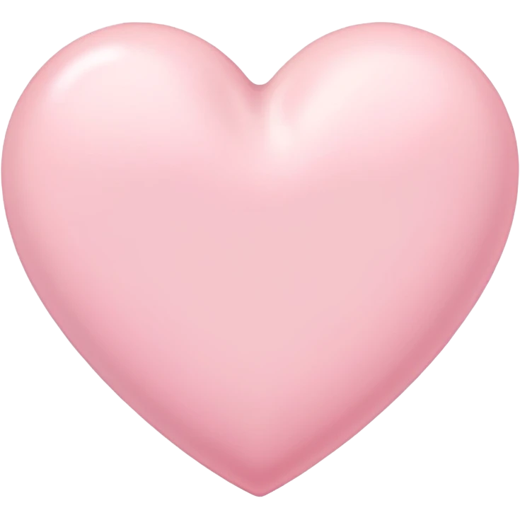 Cœur pastel rose emoji