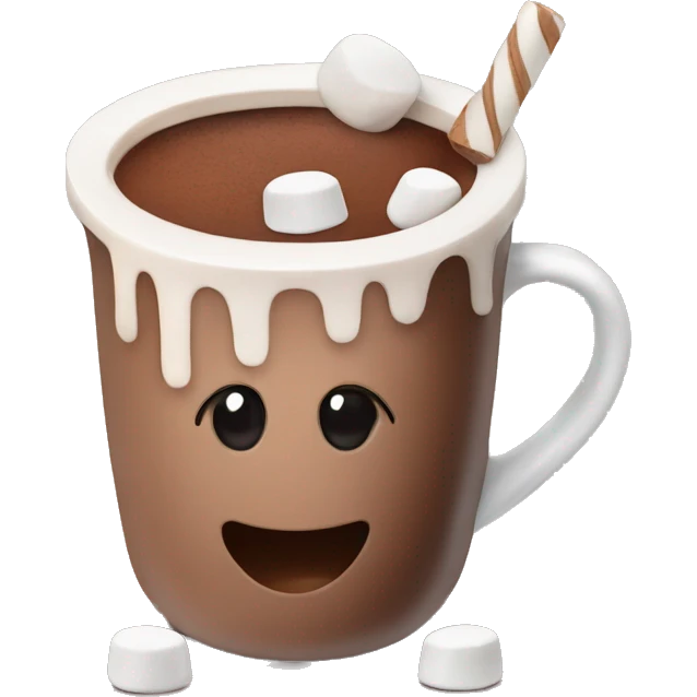 hot chocolate with marshmallows emoji