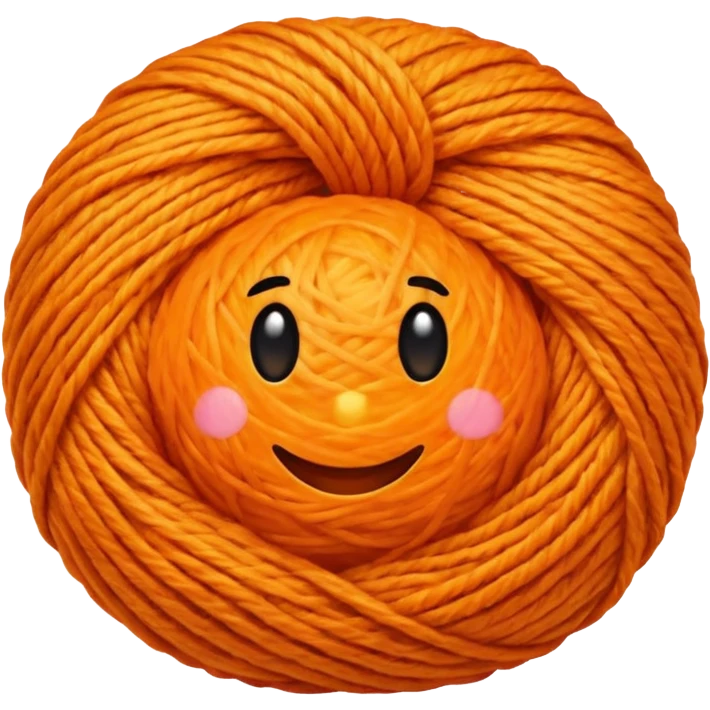 orange yarn  emoji