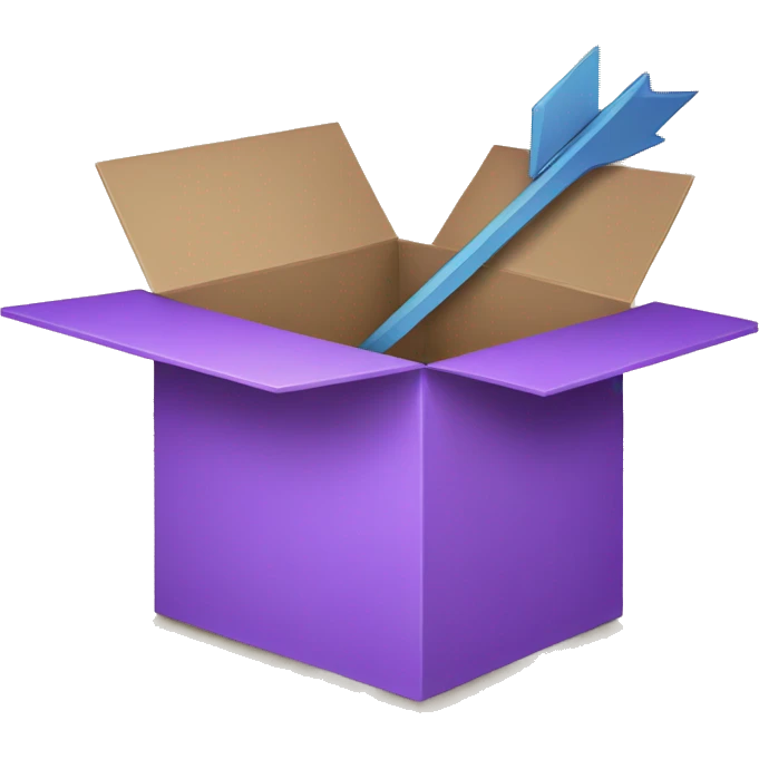 purple arrow in a box emoji