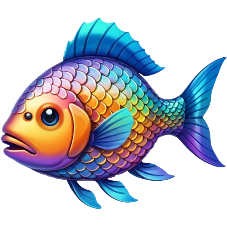 High resolution fish emoji