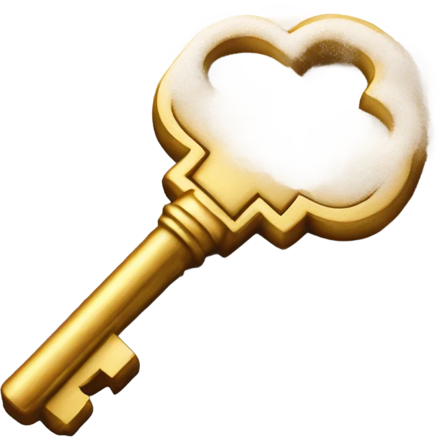 Powder on a key emoji