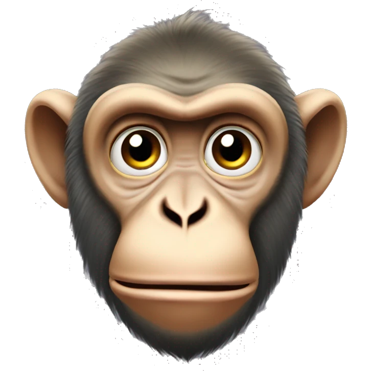 Greedy macaque monkey emoji