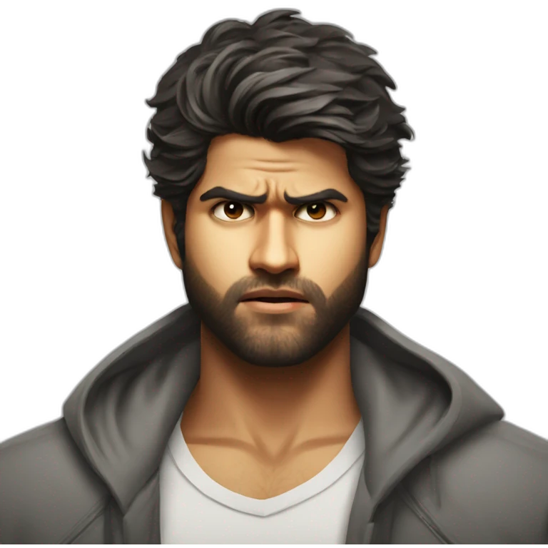 Vijay Devarakonda angry emoji