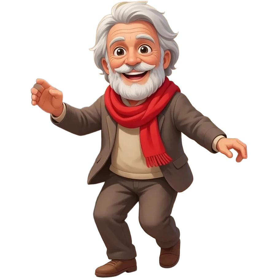 Old man dancing emoji