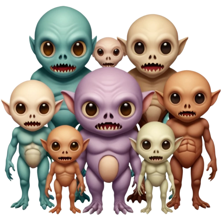 cinematic -  69 hieronymus bosch phantasmagorical mutated beings - human hybrids emoji