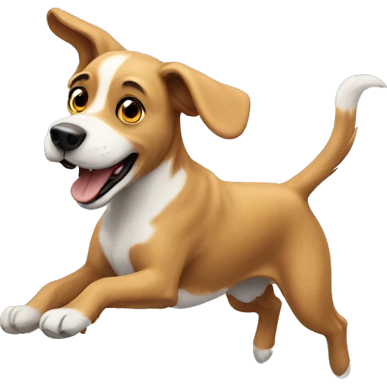Dog flying emoji