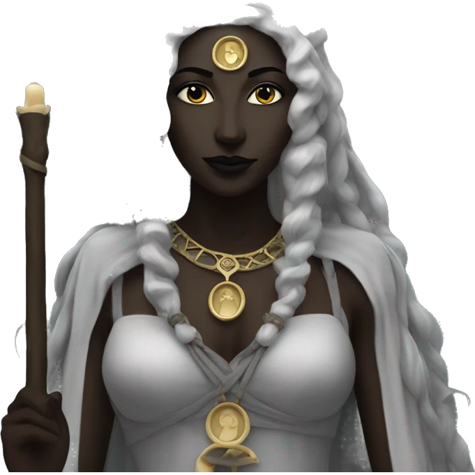 Hekate goddess of the night and magic- triple goddess black emoji