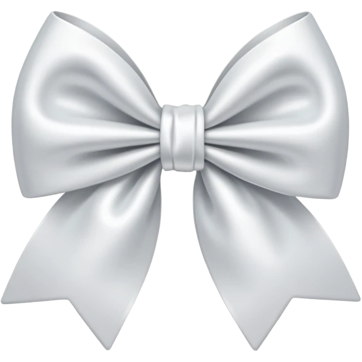 Cute white bow emoji