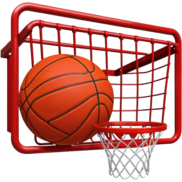 red basketball rack emoji