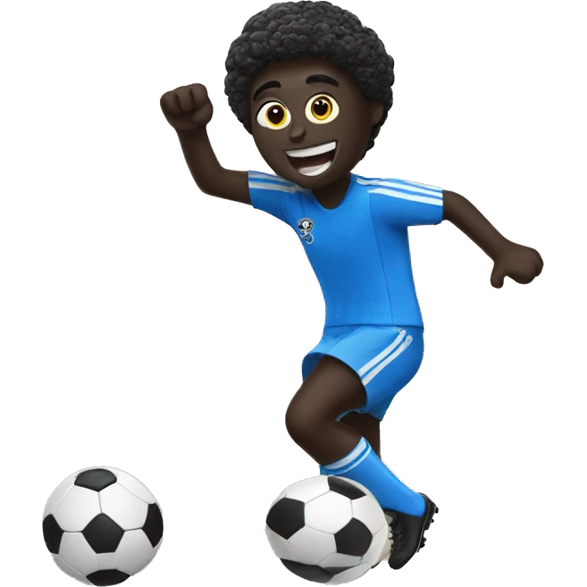 an oreo cookie kicking a soccer ball emoji