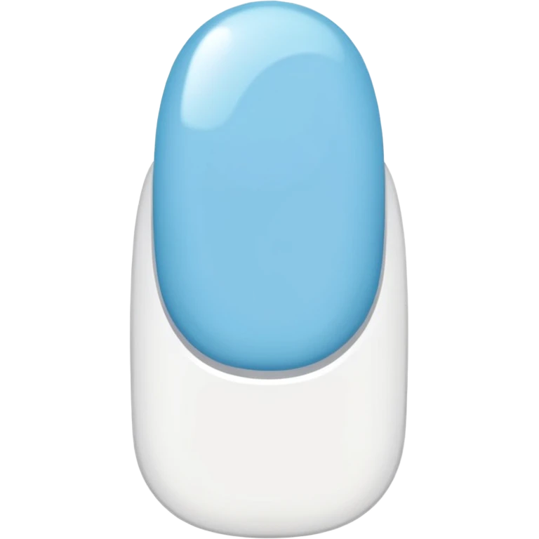 light blue nails emoji