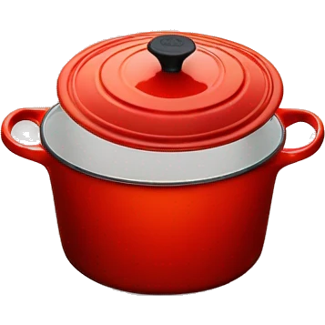 Red Le Creuset  emoji