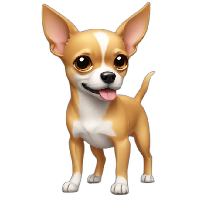 Chihuahua dog muscle emoji